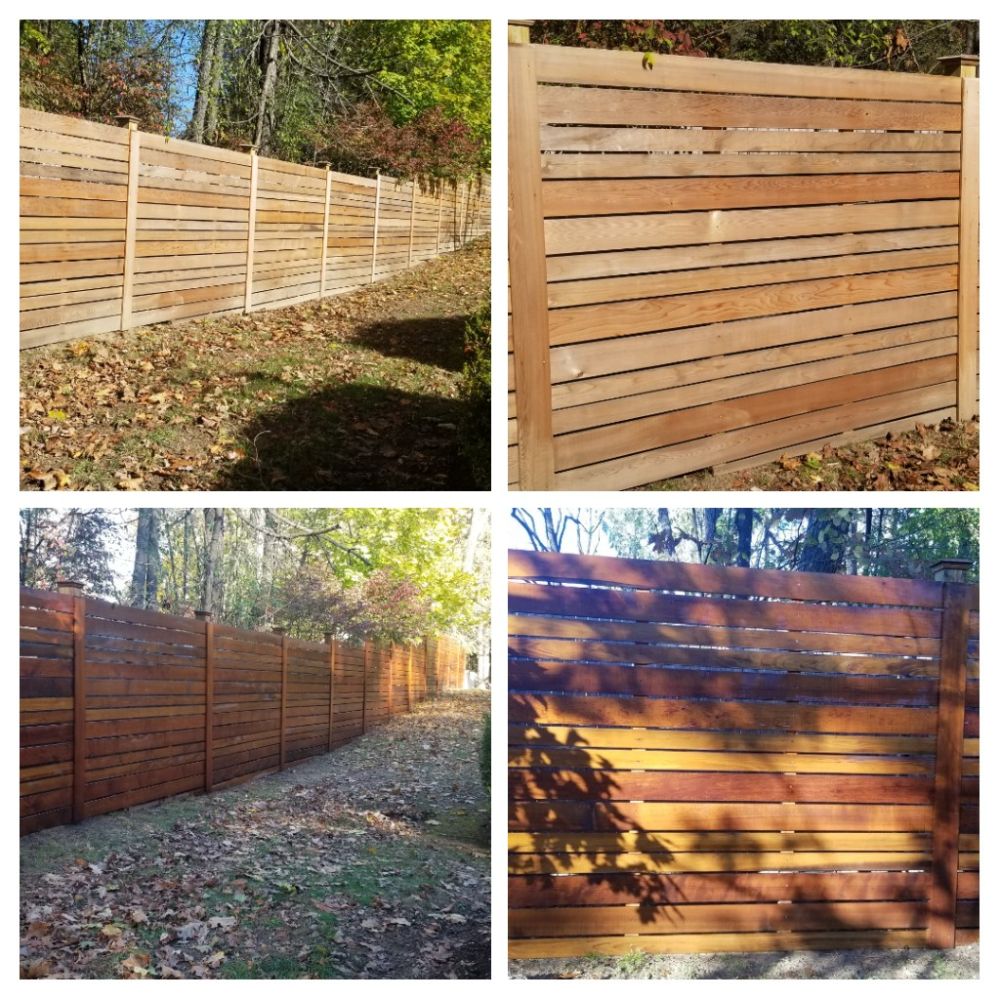 Cedar Fence Clean and Stain in Warwick, NY