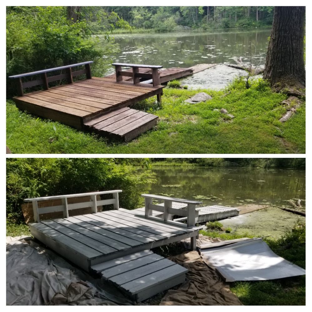 Deck Clean, Sand, and Stain in Sparta NJ