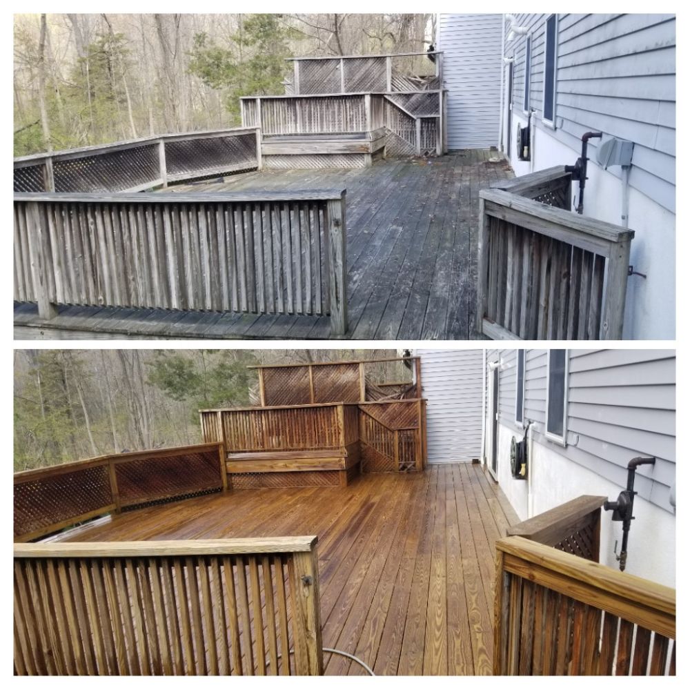Deck cleaning in piermont ny