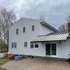 Soft Wash Siding and Stamped Concrete Patio Cleaning in Campbell Hall, NY 1