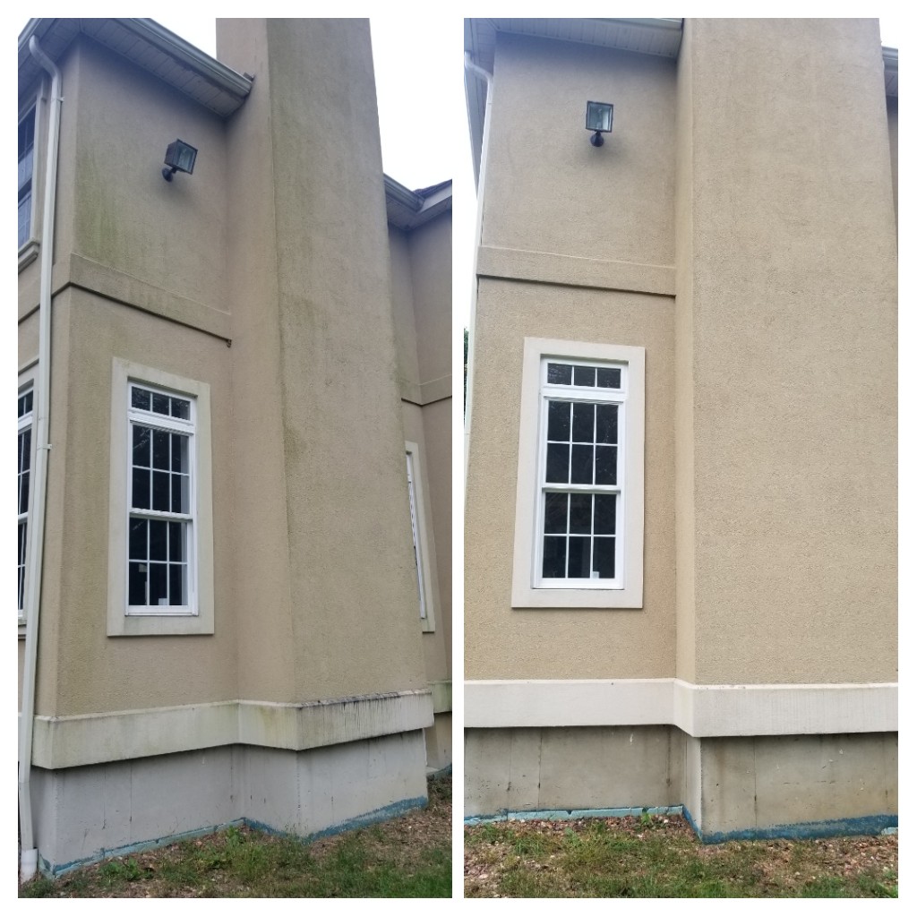 Soft wash stucco in port jervis ny