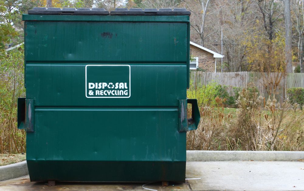 Dumpster pad cleaning