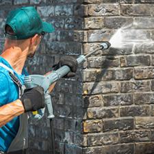 Commercial brick cleaning