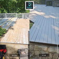 Deck Restoration in Warwick NY – Replaced Rotten Boards Before Professional Deck Staining