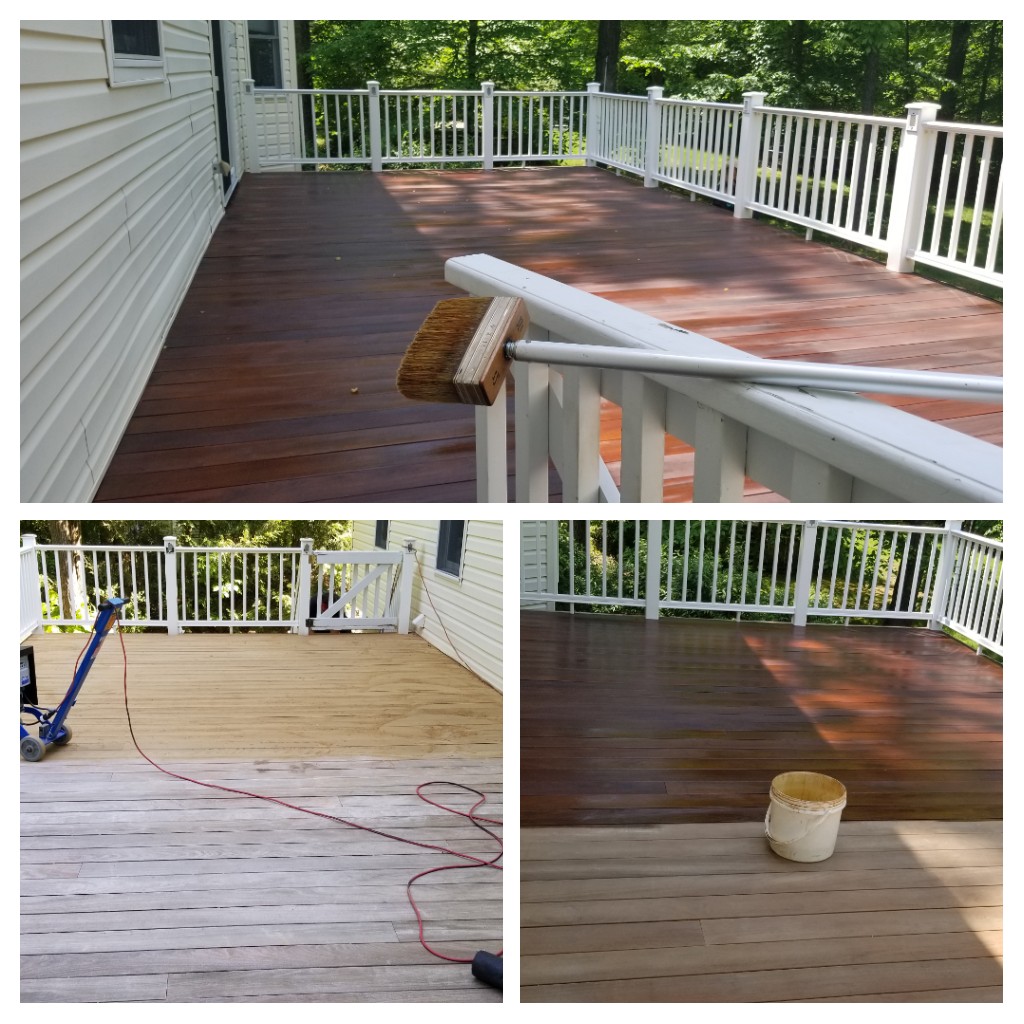 Ipe Deck Clean and Stain in Middletown NY